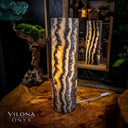 Tangerine Sierra Onyx Crystal Table Lamp #12 - Desk Lamp