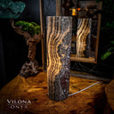 Tangerine Sierra Onyx Crystal Table Lamp #13 - Desk Lamp