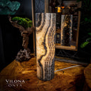 Tangerine Sierra Onyx Crystal Table Lamp #13 - Desk Lamp