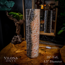 Tangerine Sierra Onyx Crystal Table Lamp #14 - Desk Lamp