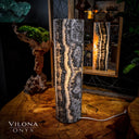 Tangerine Sierra Onyx Crystal Table Lamp #14 - Desk Lamp