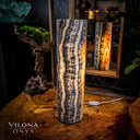 Tangerine Sierra Onyx Crystal Table Lamp #14 - Desk Lamp