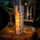 Tangerine Sierra Onyx Crystal Table Lamp #14 - Desk Lamp