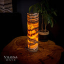 Tangerine Sierra Onyx Crystal Table Lamp #15 - Desk Lamp
