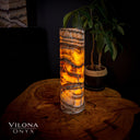 Tangerine Sierra Onyx Crystal Table Lamp #15 - Desk Lamp
