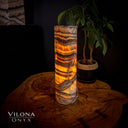 Tangerine Sierra Onyx Crystal Table Lamp #15 - Desk Lamp