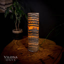 Tangerine Sierra Onyx Crystal Table Lamp #16 - Desk Lamp