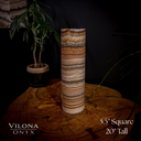 Tangerine Sierra Onyx Crystal Table Lamp #18 - Desk Lamp