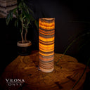 Tangerine Sierra Onyx Crystal Table Lamp #18 - Desk Lamp