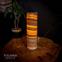 Tangerine Sierra Onyx Crystal Table Lamp #18 - Desk Lamp