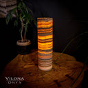 Tangerine Sierra Onyx Crystal Table Lamp #18 - Desk Lamp