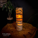Tangerine Sierra Onyx Crystal Table Lamp #20 - Desk Lamp