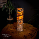 Tangerine Sierra Onyx Crystal Table Lamp #20 - Desk Lamp
