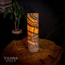 Tangerine Sierra Onyx Crystal Table Lamp #20 - Desk Lamp
