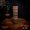 Tangerine Sierra Onyx Crystal Table Lamp #21 - Desk Lamp