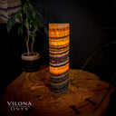 Tangerine Sierra Onyx Crystal Table Lamp #21 - Desk Lamp