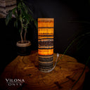 Tangerine Sierra Onyx Crystal Table Lamp #21 - Desk Lamp