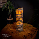 Tangerine Sierra Onyx Crystal Table Lamp #22 - Desk Lamp