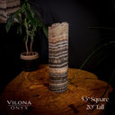 Tangerine Sierra Onyx Crystal Table Lamp #22 - Desk Lamp