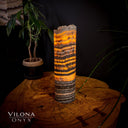 Tangerine Sierra Onyx Crystal Table Lamp #22 - Desk Lamp