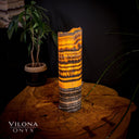 Tangerine Sierra Onyx Crystal Table Lamp #23 - Desk Lamp