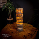 Tangerine Sierra Onyx Crystal Table Lamp #23 - Desk Lamp