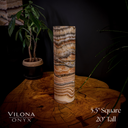 Tangerine Sierra Onyx Crystal Table Lamp #24 - Desk Lamp