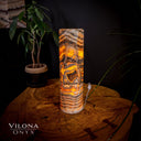 Tangerine Sierra Onyx Crystal Table Lamp #24 - Desk Lamp