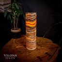 Tangerine Sierra Onyx Crystal Table Lamp #24 - Desk Lamp