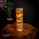 Tangerine Sierra Onyx Crystal Table Lamp #24 - Desk Lamp
