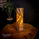 Tangerine Sierra Onyx Crystal Table Lamp #25 - Desk Lamp