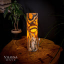 Tangerine Sierra Onyx Crystal Table Lamp #25 - Desk Lamp