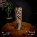 Tangerine Sierra Onyx Crystal Table Lamp #25 - Desk Lamp