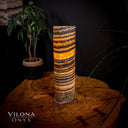 Tangerine Sierra Onyx Crystal Table Lamp #26 - Desk Lamp