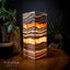 Tangerine Sierra Square Onyx Table Lamp #1 (Medium) - Desk