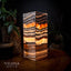 Tangerine Sierra Square Onyx Table Lamp #1 (Medium) - Desk