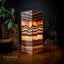 Tangerine Sierra Square Onyx Table Lamp #2 (Medium) - Desk