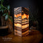 Tangerine Sierra Square Onyx Table Lamp #2 (Medium) - Desk