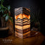 Tangerine Sierra Square Onyx Table Lamp #2 (Medium) - Desk