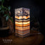 Tangerine Sierra Square Onyx Table Lamp #6 (Medium) - Desk