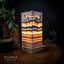 Tangerine Sierra Square Onyx Table Lamp #6 (Medium) - Desk