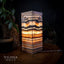 Tangerine Sierra Square Onyx Table Lamp #6 (Medium) - Desk