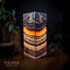 Tangerine Sierra Square Onyx Table Lamp #7 (Medium) - Desk