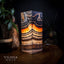 Tangerine Sierra Square Onyx Table Lamp #7 (Medium) - Desk