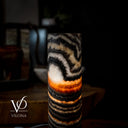 Ultra Exotic Tangerine Crystal (Onyx Table Lamp #34) - Desk