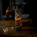 Ultra Exotic Tangerine Crystal (Onyx Table Lamp #34) - Desk