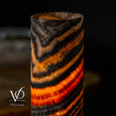 Ultra Exotic Tangerine Crystal (Onyx Table Lamp #34) - Desk