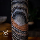 Ultra Exotic Tangerine Crystal (Onyx Table Lamp #34) - Desk