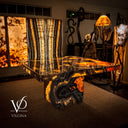 Volcano Magma Polished Onyx Table (Collectors Grade)