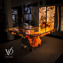 Volcano Magma Polished Onyx Table (Collectors Grade)